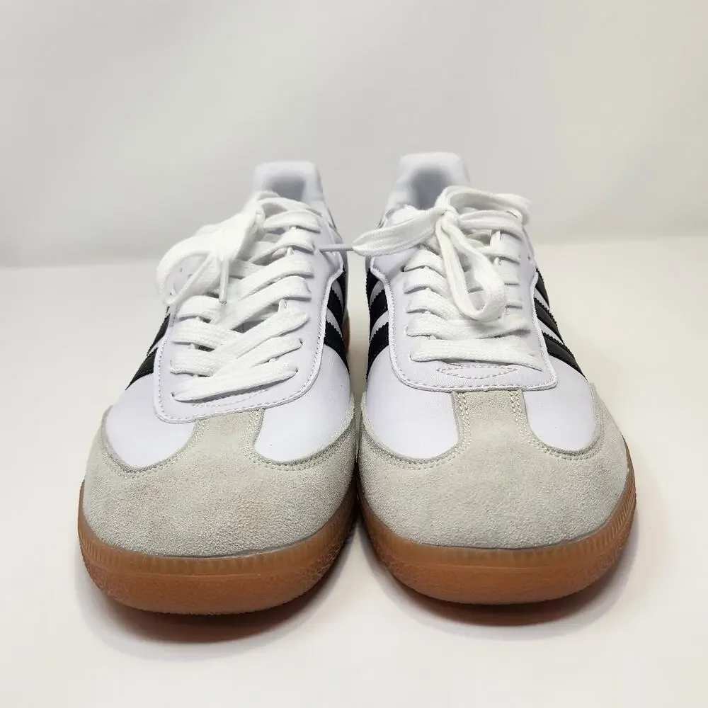 Adidas Samba OG White Black Trainers Sneakers Women Size 9.5 Leather IF0462